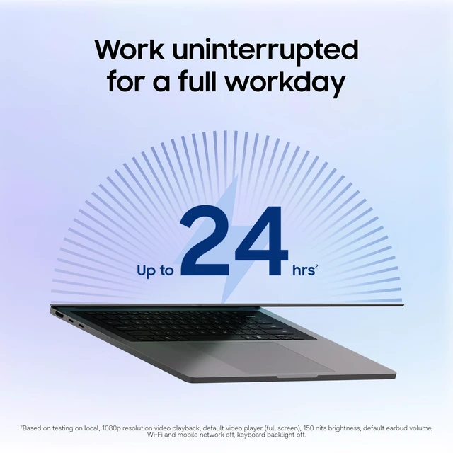 Alt view image 3 of 7 - Samsung Galaxy Book6 Enterprise Edition 14.0", Intel® Core Ultra 5 325 | Laptop with 512GB Storage, 16GB RAM and Intel Graphics, Windows 11 Pro, 3-Year Warranty, 2026 US Version, Mocha Gray