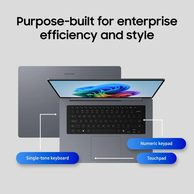 Alt view image 7 of 7 - Samsung Galaxy Book6 Enterprise Edition 14.0", Intel® Core Ultra 5 325 | Laptop with 512GB Storage, 16GB RAM and Intel Graphics, Windows 11 Pro, 3-Year Warranty, 2026 US Version, Mocha Gray