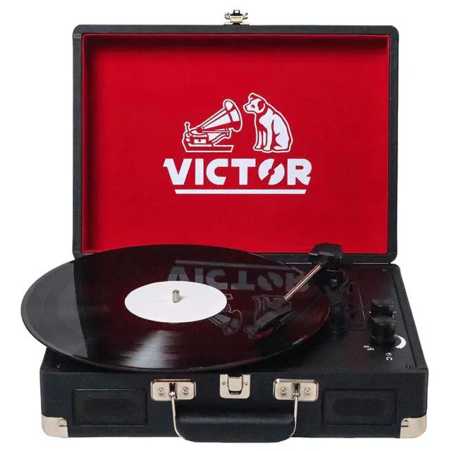 Alt view image 2 of 7 - Victor Metro Dual BT Suitcase Turntable - Black
