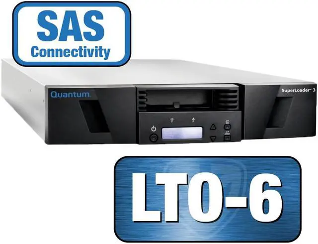 Main image of QUANTUM SUPERLOADER 3, ONE LTO-7HH DRIVE, MODEL C, MEDIA AND HBA BUNDLE, 16 SLOT