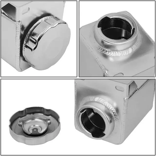 Alt view image 4 of 7 - DNA Motoring TANK-PS-001 For 1999 to 2004 Ford Mustang Aluminum Power Steering Reservoir Fill Tank Bottle 00 01 02 03