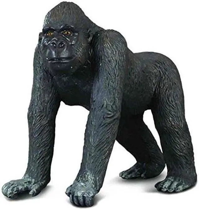 Main image of collecta wildlife western gorilla adult toy figure  authentic hand painted model