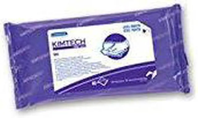 Alt view image 2 of 4 - Kimberly-Clark - 6070 - W4 PreSat Alcohol Wipers, 70% IPA, 9 x 11, White, 40/Pack, 10/Carton
