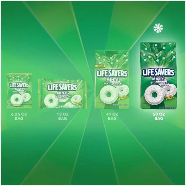 Alt view image 5 of 17 - LifeSavers Hard Candy Wint-O-Green 50oz Bag 21524
