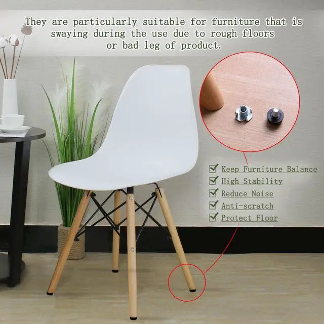 Alt view image 5 of 7 - M6 x 10 x 16mm Leveling Feet Adjustable Leveler Floor Protector for Table 8pcs