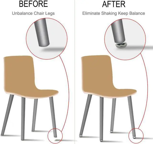 Alt view image 5 of 7 - M6 x 20 x 30 Leveling Feet Protector Floor Round Base Leveler for Desk Leg 24pcs