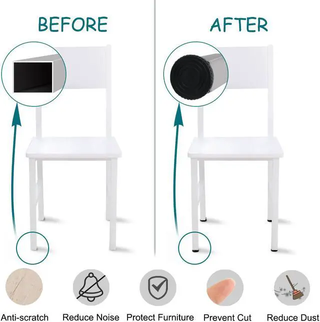 Alt view image 4 of 7 - Adjustable Leveling Feet 25 x 25mm Square Tube Inserts Furniture Glide 10 Sets