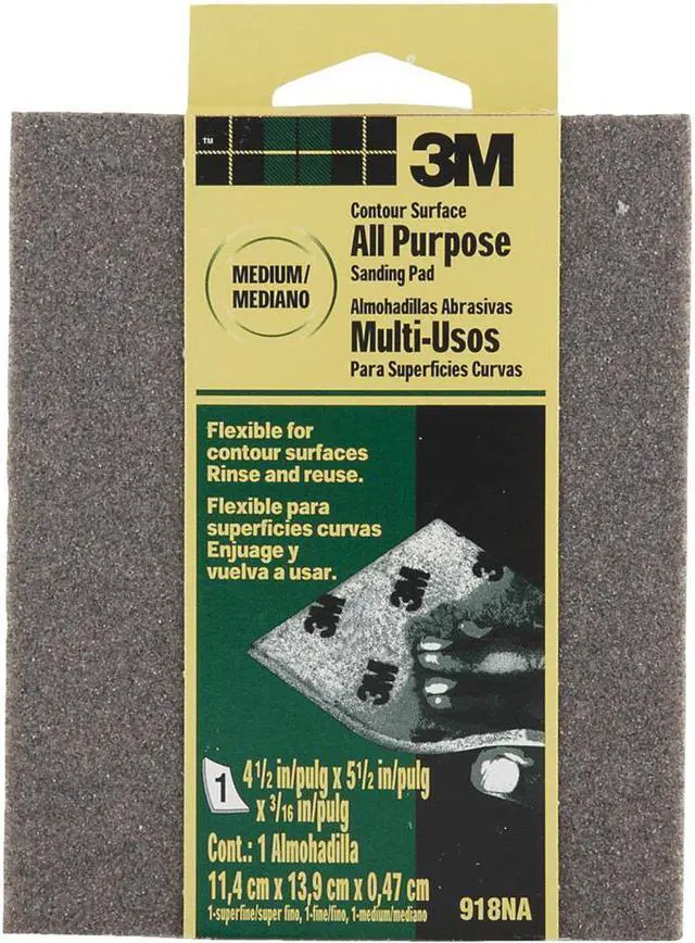 Main image of 3m Medium Contour Surface Sanding Sponges 918DC-NA