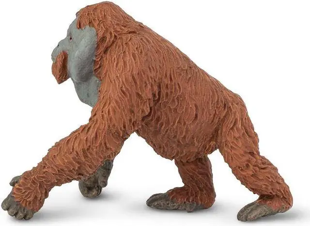 Alt view image 4 of 7 - Safari Ltd. Wildlife ? Male Orangutan ? Realistic Hand Painted Toy Figurine Model ? Quality Construction from Phthalate, Lead and BPA Free Materials ? For Ages 3 and Up