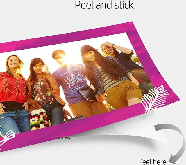 Alt view image 5 of 20 - HP Glossy Photo Paper, 2 x 3, 50/Pack (1DE39A)