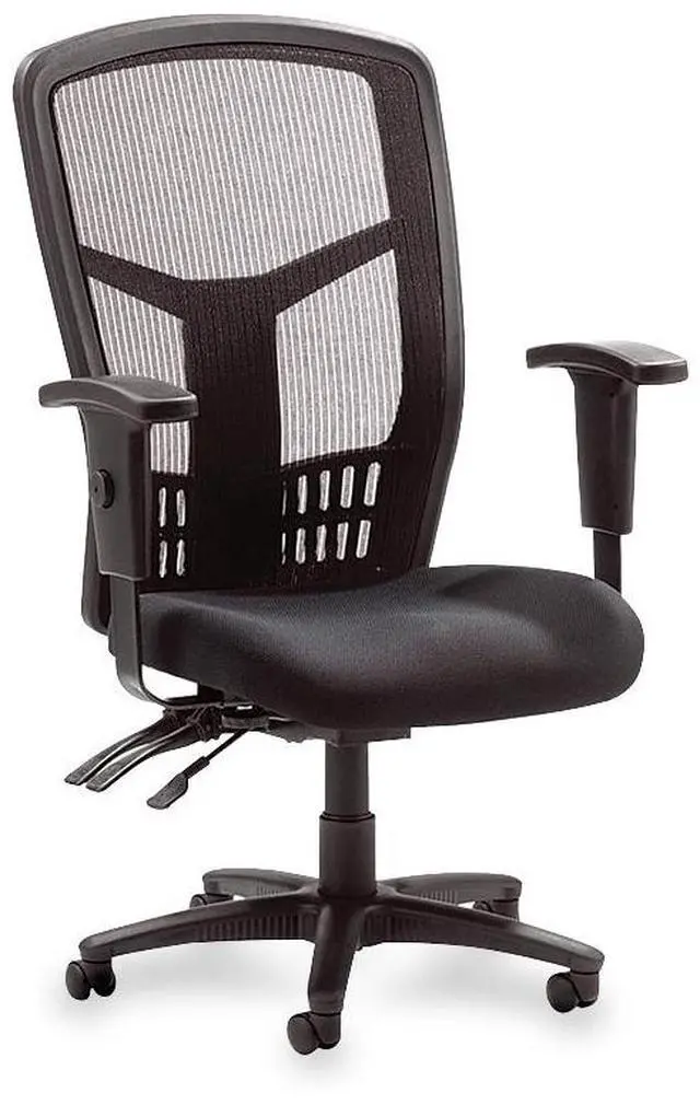 Main image of Lorell Exec High-Back Chair Mesh 28-1/2"x28-1/2"x45 Black 86200