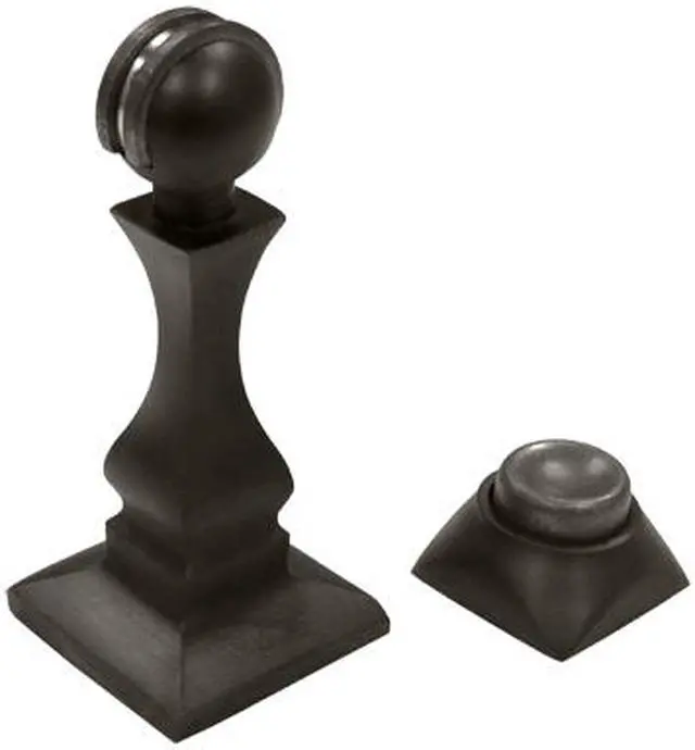 Main image of 3.5 in. Solid Brass Magnetic Door Holder (Satin Nickel)