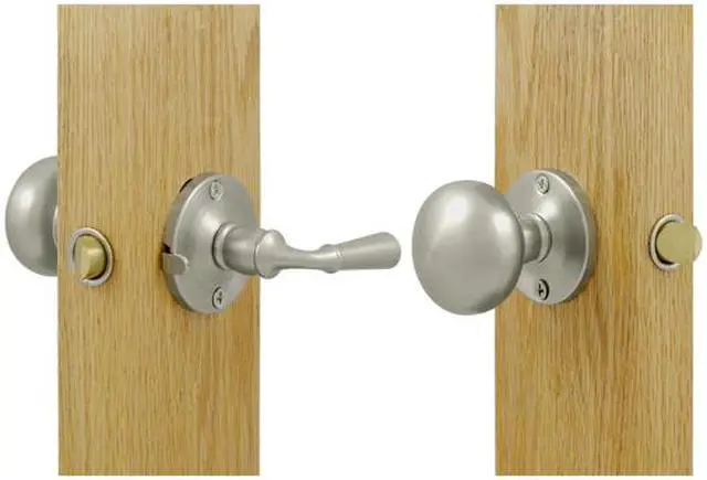 Main image of Solid Brass Round Storm Door Latch w Tubular Lock (Oil Rubbed Bronze)