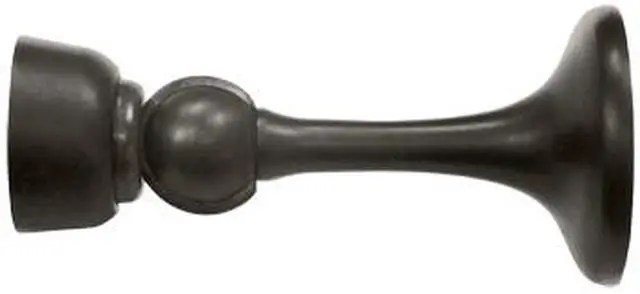 Main image of 3 in. Solid Brass Magnetic Door Holder (Paint Black)