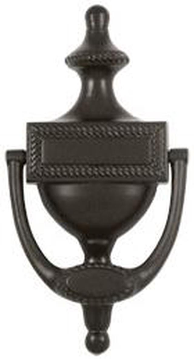 Victorian Rope Solid Brass Door Knocker (Oil Rubbed Bronze) 