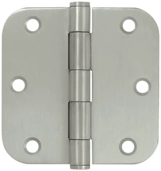 Main image of 3.5 in. x 3.5 in. x 0.63 in. Radius Stainless Steel Hinge - Pair