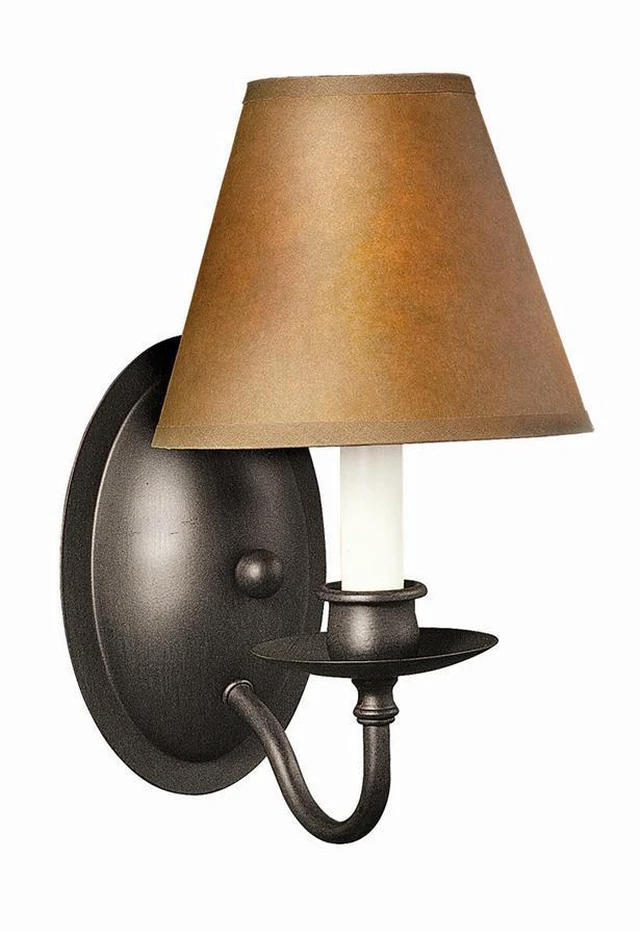 Alt view image 4 of 7 - World Imports 8437-42 Uptown Colonial 1-Lgt Wall Sconce, Rust