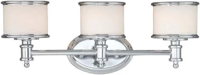 Alt view image 3 of 14 - Vaxcel Carlisle 3L Vanity Light Chrome - CR-VLU003CH