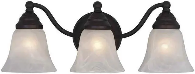 Alt view image 2 of 10 - Vaxcel Standford 3L Vanity Light OBB - VL35123OBB