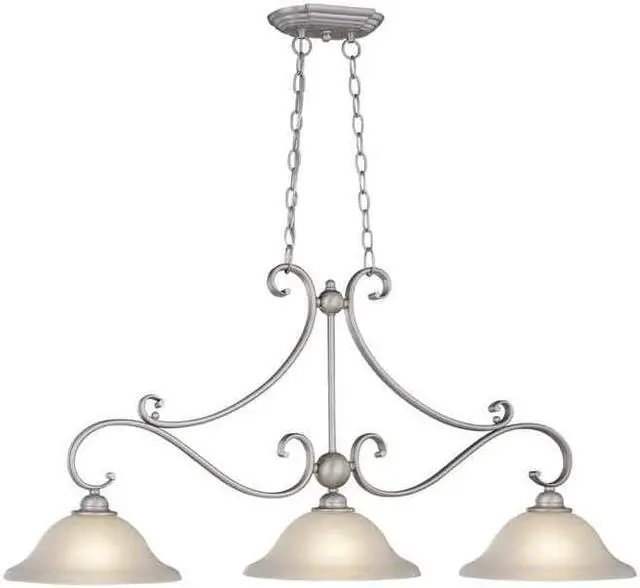 Alt view image 2 of 12 - Vaxcel Monrovia Kitchen Island in Brushed Nickel - PD35413BN