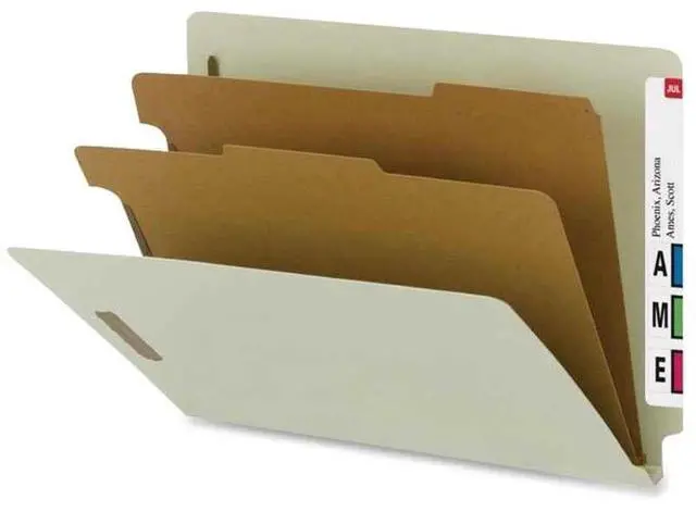 Main image of Smead Manufacturing Company SMD26802 Classification Fldr- Ltr- Recycled- 2-DV- BN-BE