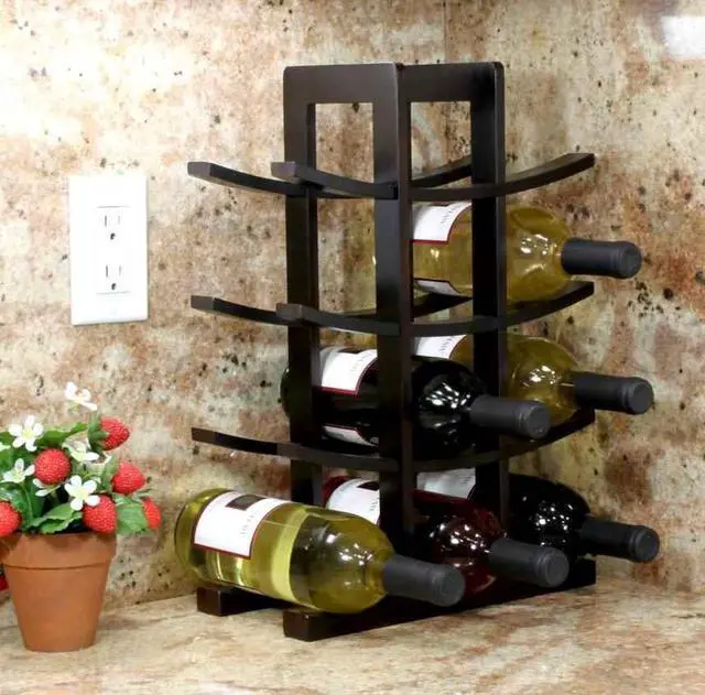 Alt view image 4 of 10 - Oceanstar 12-Bottle Natural Bambbo Wine Rack WR1149