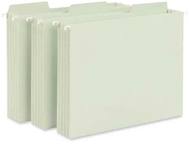 Alt view image 2 of 6 - Smead Manufacturing Company SMD64324 Hanging Pockets- Heavy Duty- 5-.25in..- Exp.- Legal- Moss