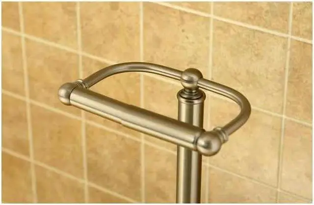 Alt view image 5 of 12 - CLASSIC PEDESTAL PAPER HOLDER-Satin Nickel Finish