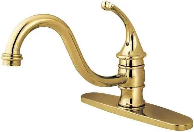 Main image of Kingston Brass KB3572GLLS Single Handle 8" Kitchen Faucet without Sprayer