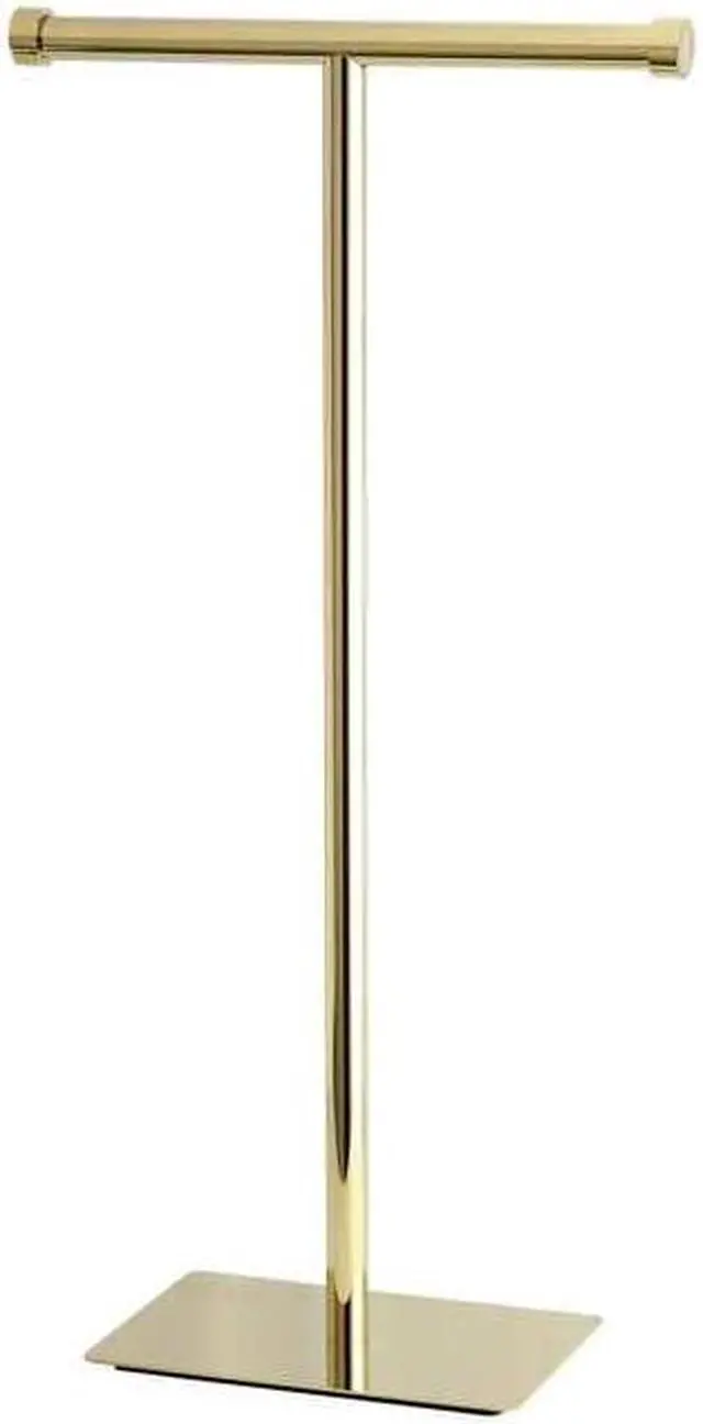 Main image of Kingston Brass CC8102 Claremont Freestanding Toilet Paper Stand, Polished Brass