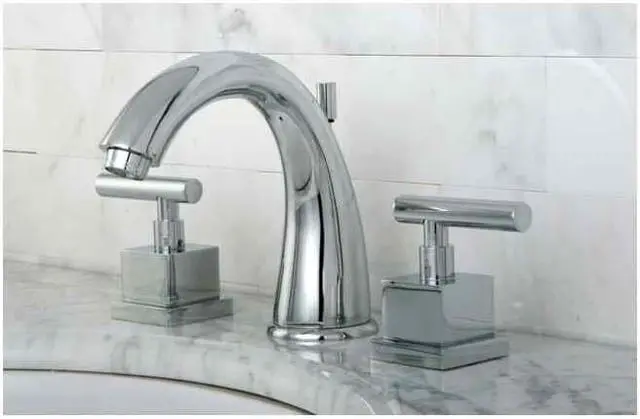 Main image of CLAREMONT 8 WIDE SPREAD LAV FCT W/BRS POP-UP-Chrome Finish