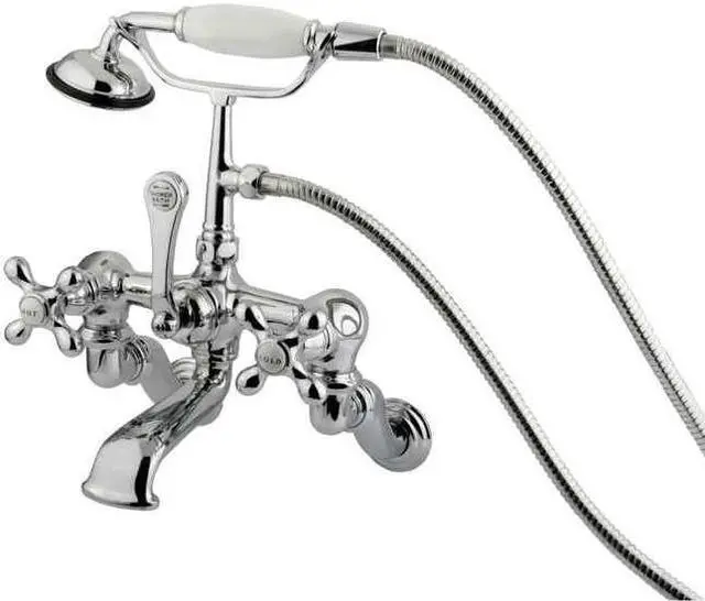 Alt view image 3 of 4 - Kingston Brass Cc464T1 Clawfoot Tub Filler With Hand Shower - Polished Chrome Finish