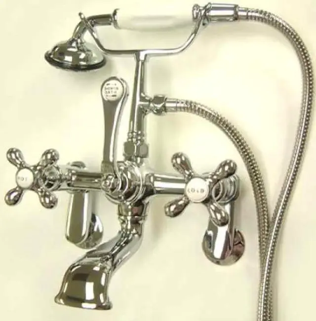Alt view image 4 of 8 - LEG TUB FILLER W. HAND SHOWER CP, (1) CCMX1H (1)-Chrome Finish