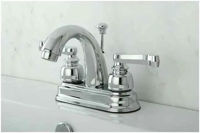 Alt view image 5 of 9 - Kingston Brass KB5611FL Two Handle 4" Centerset Lavatory Faucet with Retail Pop-