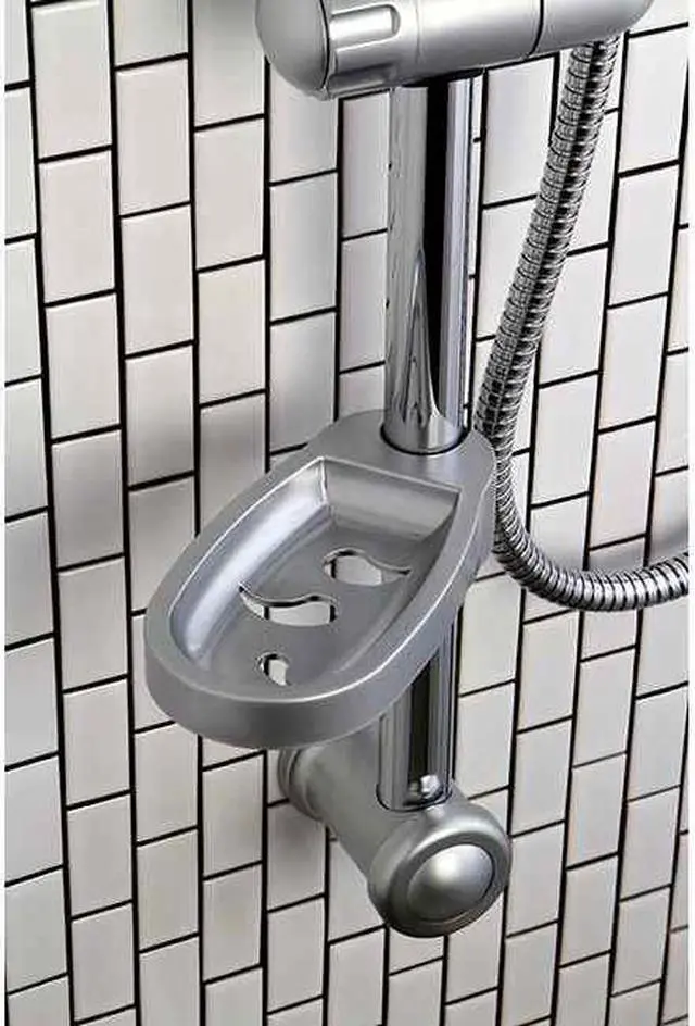 Main image of Kingston Brass Kx2528Sbb 5 Setting Slide Bar Shower Kit With Brass Hose - Satin Nickel Finish