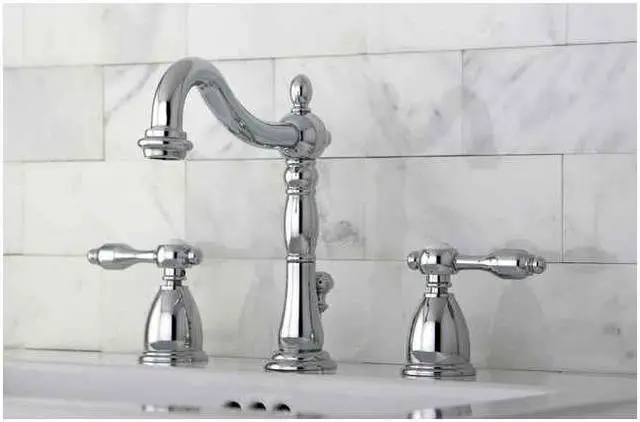 Main image of Kingston Brass KB1971TAL Kingston Brass Tudor Widespread Lavatory Faucet With Retail Pop-Up