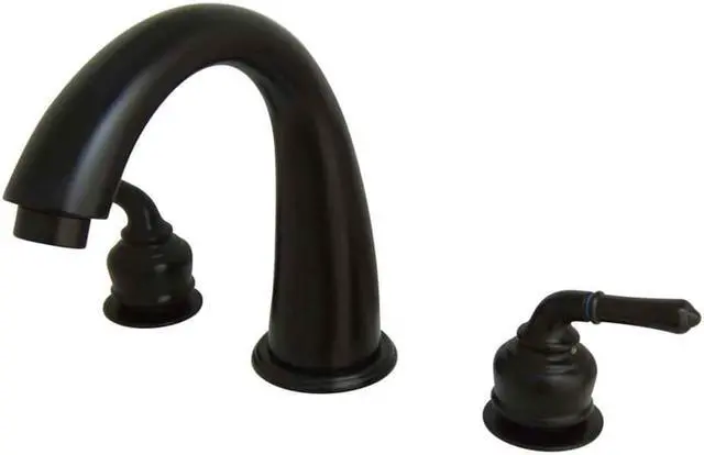 Main image of Kingston Brass KS2365 8 Inch -18 Inch Widespread Roman Tub Filler - Oil Rubbed Bronze