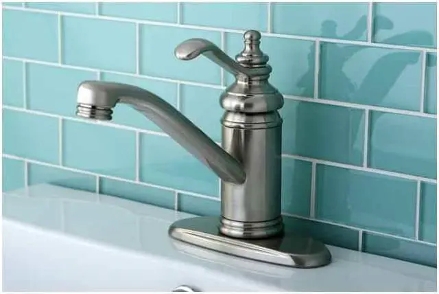 Alt view image 2 of 8 - TEMPLETON 4 SINGLE HDL LAV FCT W/BRS POP-UP-Satin Nickel Finish