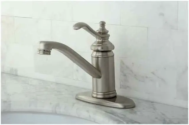 Alt view image 3 of 8 - TEMPLETON 4 SINGLE HDL LAV FCT W/BRS POP-UP-Satin Nickel Finish