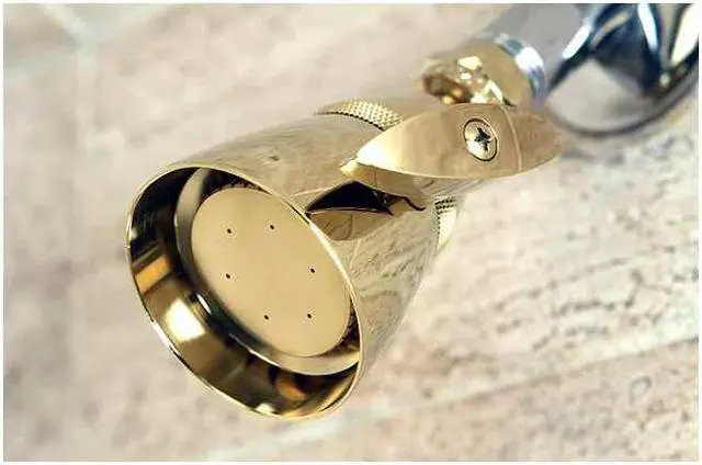 Alt view image 2 of 7 - Kingston Brass K132A2 2-.25 Inch Diameter Brass Shower Head - Polished Brass