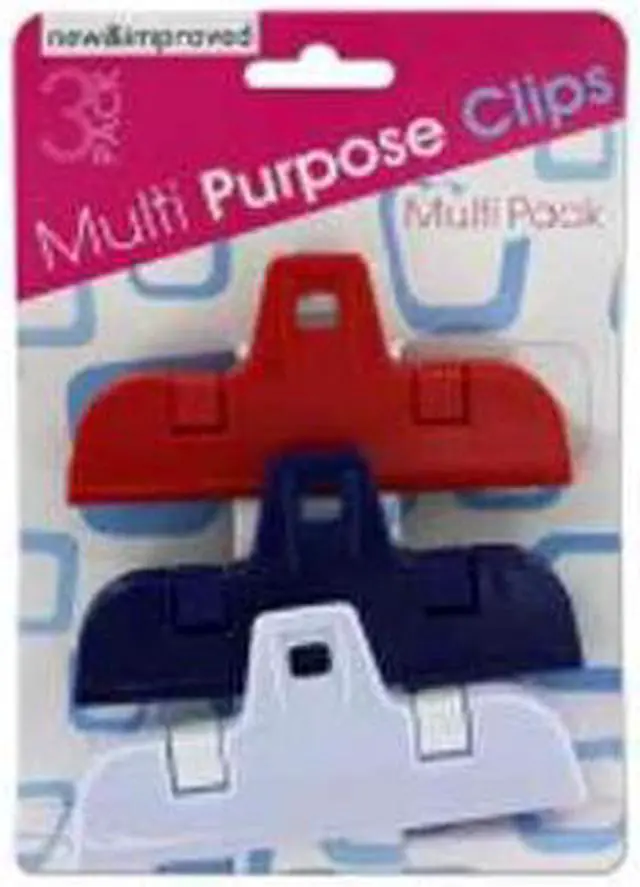 Alt view image 2 of 2 - Home Indoor Kitchen Household Medium Multi-Purpose Chips Cereals Spices Bags Clip Set Pack of 12