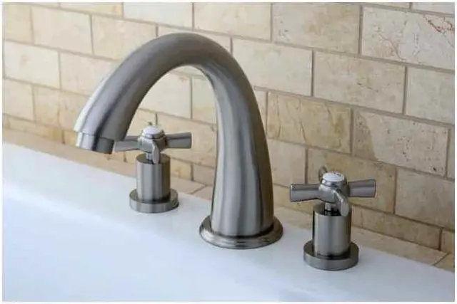 Alt view image 3 of 9 - Kingston Brass KS2368ZX Millennium Roman Tub Filler, Satin Nickel