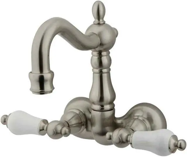 Alt view image 3 of 7 - Kingston Brass CC1075T8 3-3/8" Wall Mount Clawfoot Tub Filler