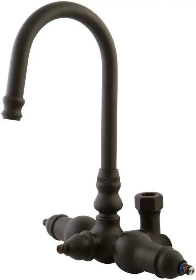 Alt view image 4 of 12 - Kingston Brass ABT200-5 Goose Neck Faucet with Back Outlet & Diverter