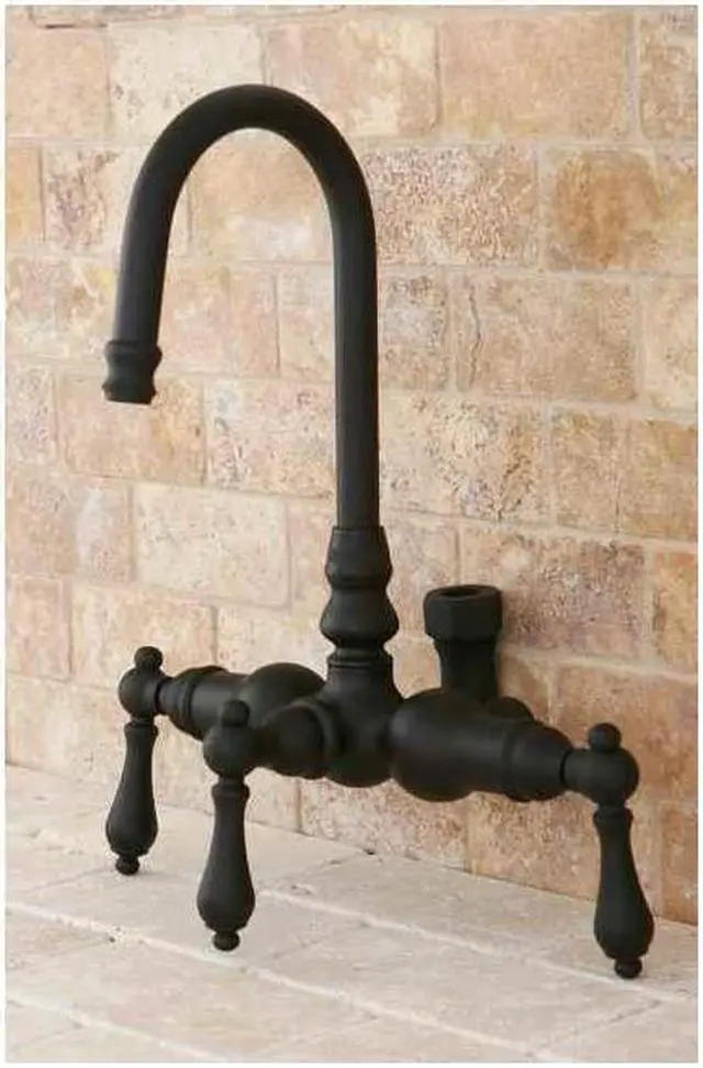 Alt view image 5 of 12 - Kingston Brass ABT200-5 Goose Neck Faucet with Back Outlet & Diverter