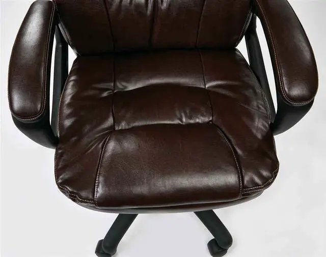 Alt view image 3 of 16 - Office Star Faux Leather Managers Chair with Padded Arms