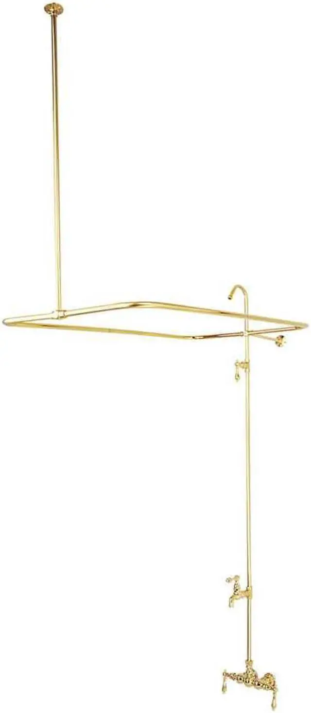 Alt view image 2 of 6 - Kingston Brass CC61T2 Clawfoot Tub Filler , Faucet, Polished Brass