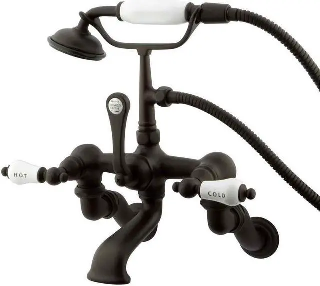 Alt view image 3 of 7 - Kingston Brass CC461T5 Clawfoot Tub Filler , Faucet, Oil Rubbed Bronze
