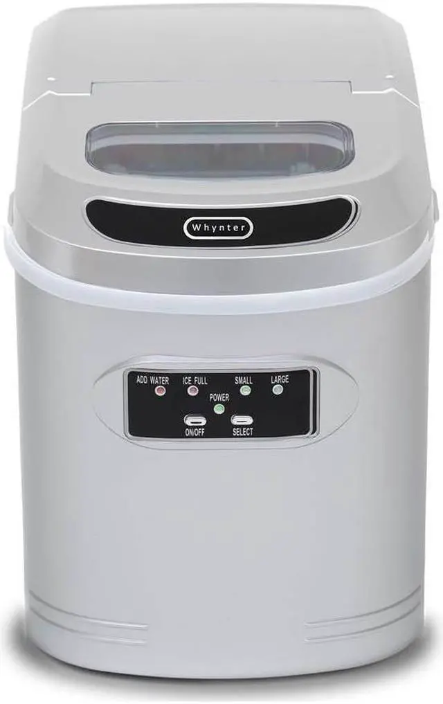 Alt view image 8 of 20 - Whynter IMC-270MS Compact Portable Ice Maker 27 lb capacity - Metallic Silver