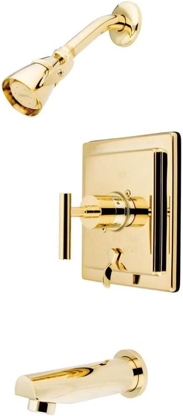 Alt view image 2 of 4 - Kingston Brass KB86520CML Single Handle Tub & Shower Faucet